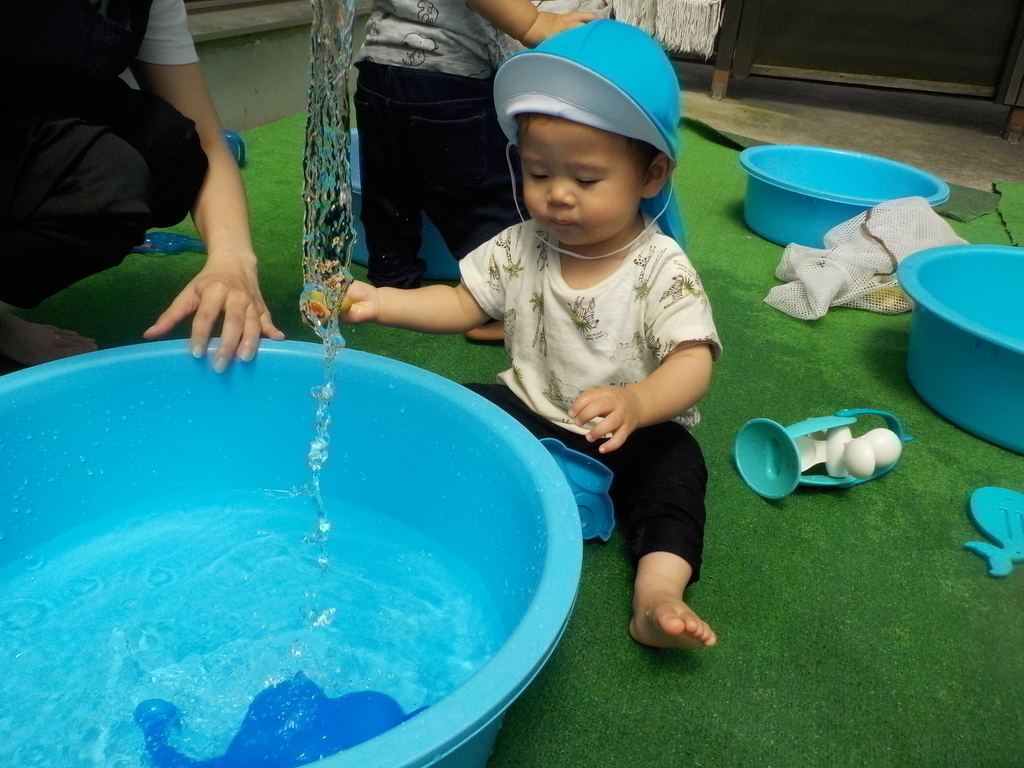 水遊びの様子