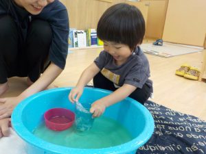 水遊びがはじまりました