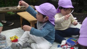 春のぽかぽかお弁当散歩(そら・にじ)