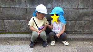 戸外遊びの様子【つき組】