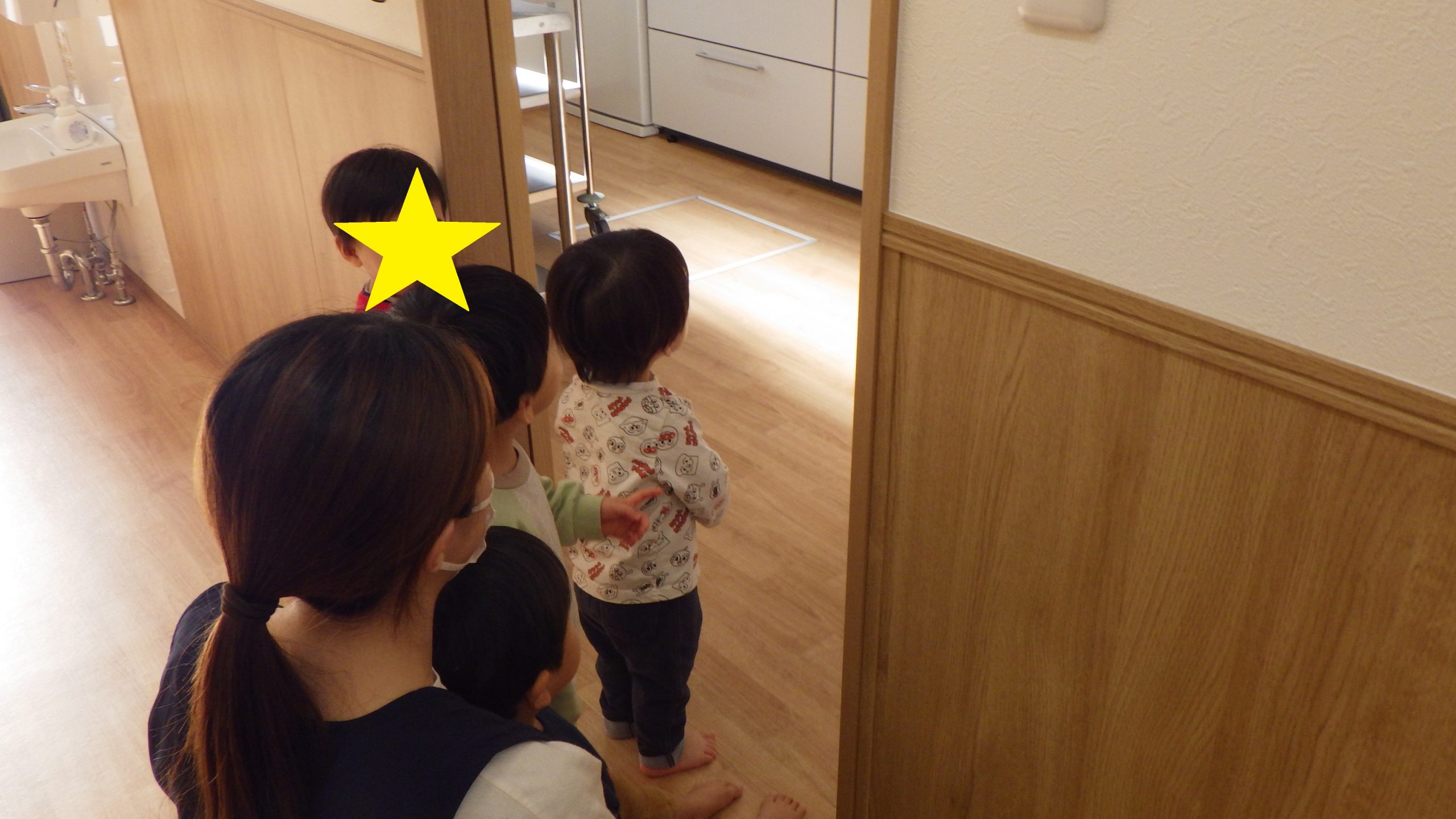 【つき組】調理室の見学・12月室内装飾【冬至】